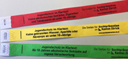 Kontroll-Armbänder Jugendschutz