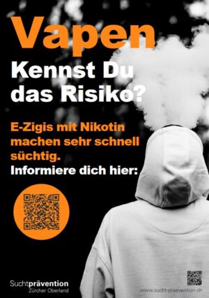 Plakat "Vapen" für Schulen und Jugendtreffs