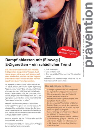 Prävention 2023 - (Einweg-)E-Zigaretten